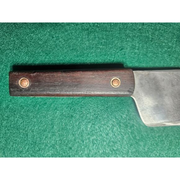 Vintage Butcher Meat Cleaver Wood Handle, 12" Overall, 7” Blade 11oz UNBRANDED - Picture 8 of 10